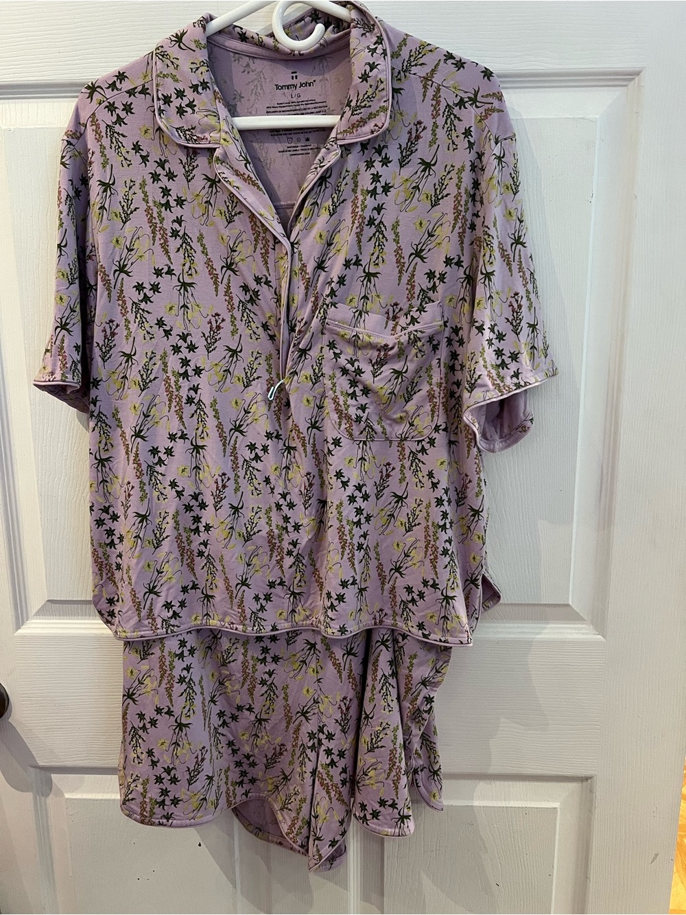 Tommy John Lavender Floral Short Pajama Set sz L